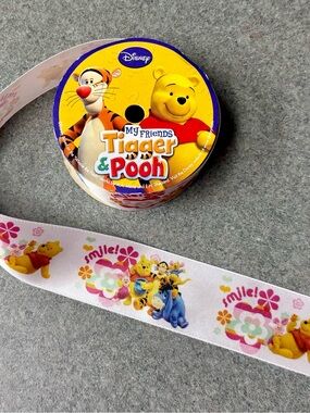 Disney Vintage Winnie the Pooh & Friends Printed Ribbon (Partial roll)